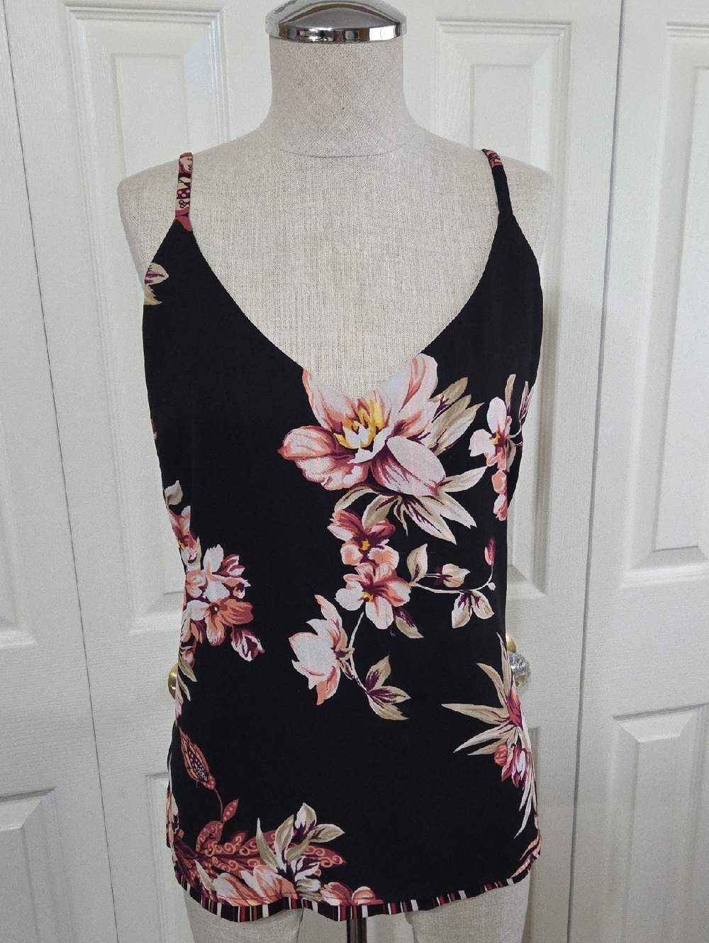 White House Black Market Black Reversible Cami